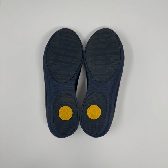 FitFlop Blue Shimmer Flats US 7.5 - Picture 8 of 9
